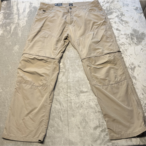 Kuhl Liberator Convertible Pants Mens 40x30 Khaki Stealth Zip Off Hiking Outdoor - Picture 1 of 16